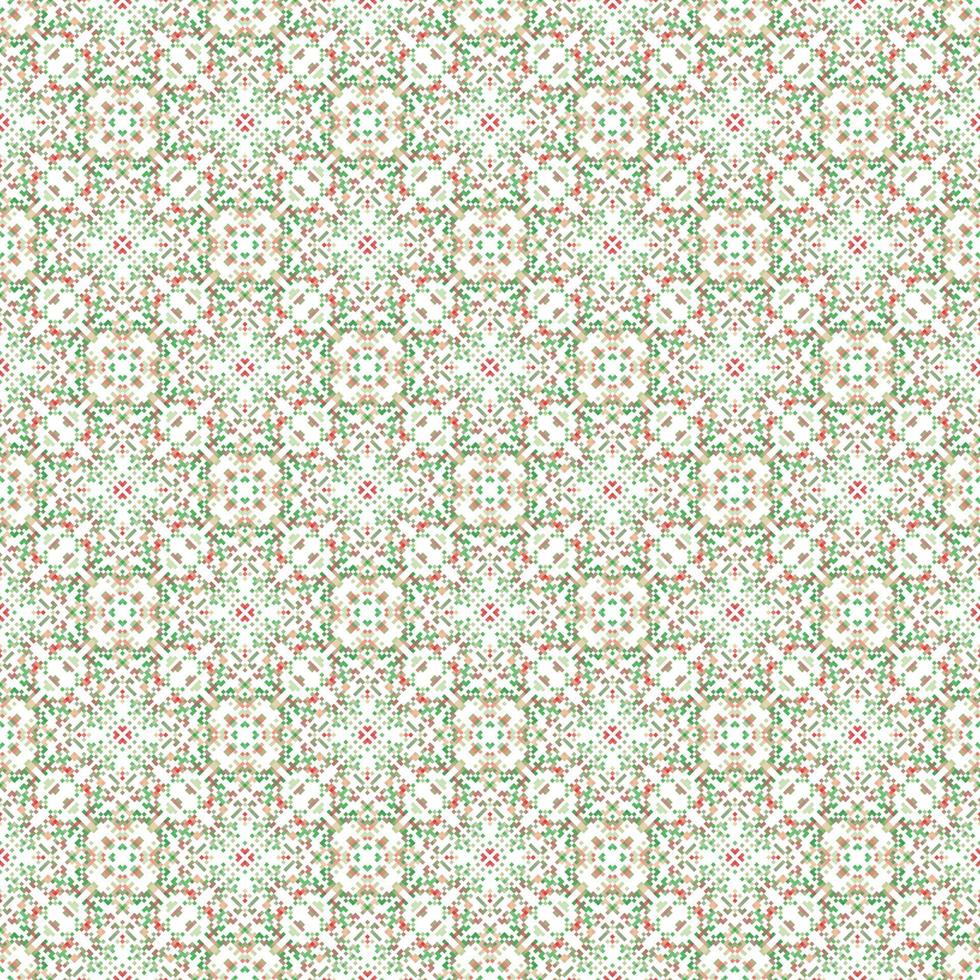 Decorative background made of small squares. The rich decoration of abstract patterns for construction of fabric or paper. vector