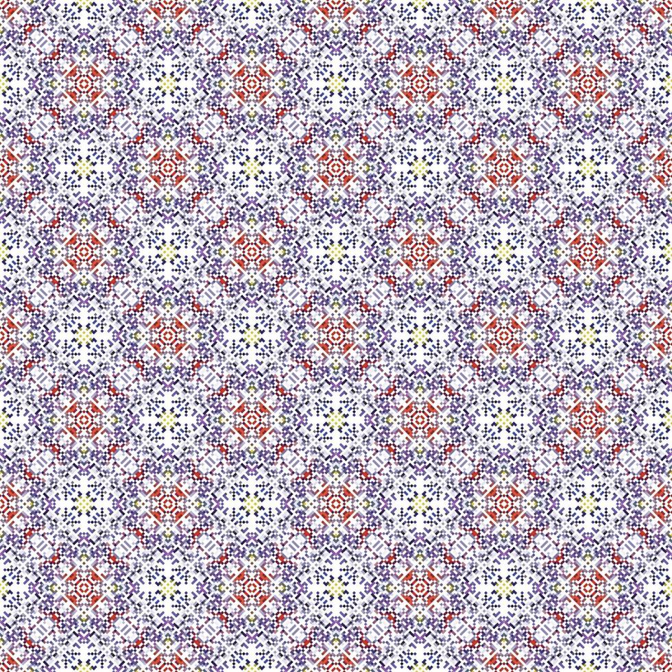 Decorative background made of small squares. The rich decoration of abstract patterns for construction of fabric or paper. vector