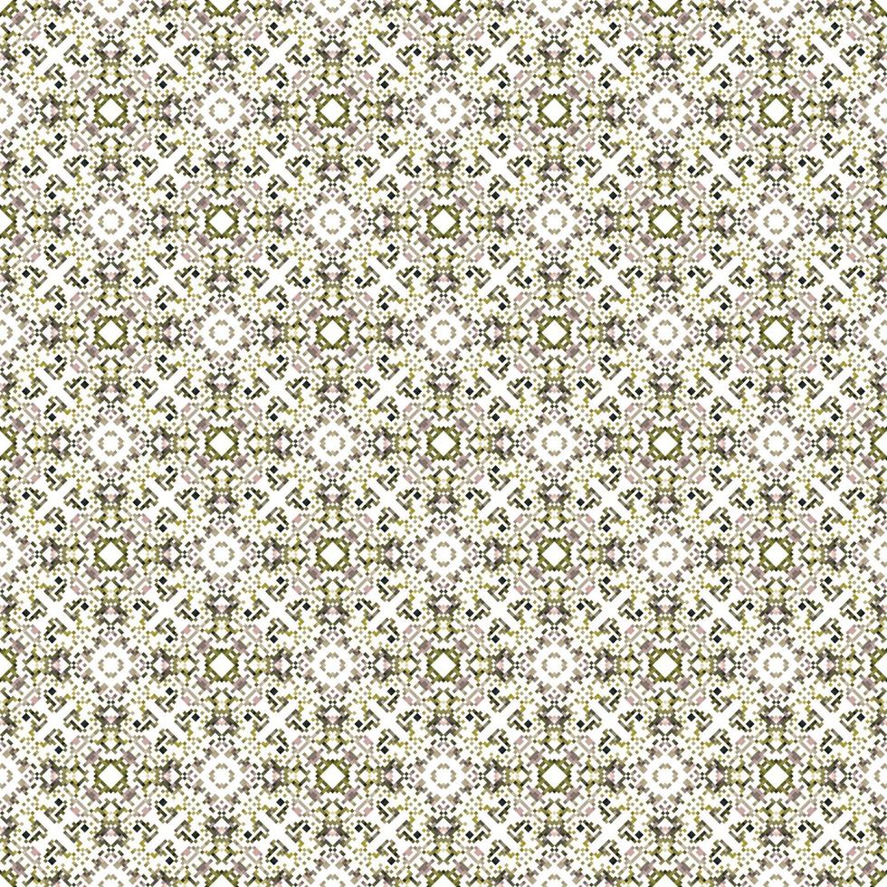 Decorative background made of small squares. The rich decoration of abstract patterns for construction of fabric or paper. vector