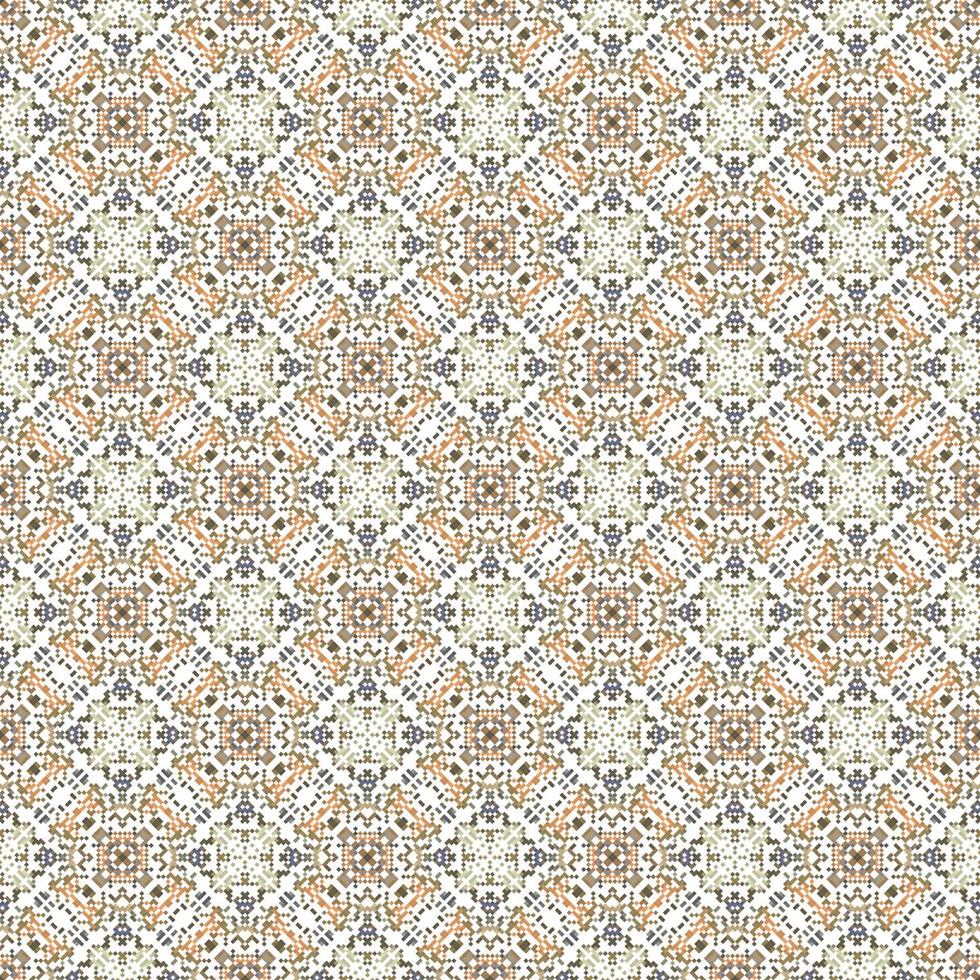 Decorative background made of small squares. The rich decoration of abstract patterns for construction of fabric or paper. vector