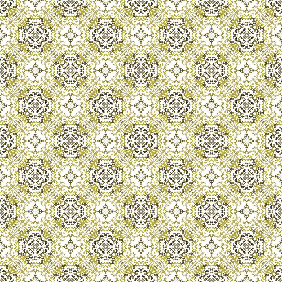 Decorative background made of small squares. The rich decoration of abstract patterns for construction of fabric or paper. vector