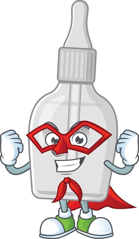 Bottle with pipette Cartoon character vector