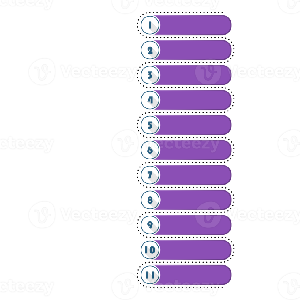 Infografik mit 11 Schritten, Prozess oder Optionen. png