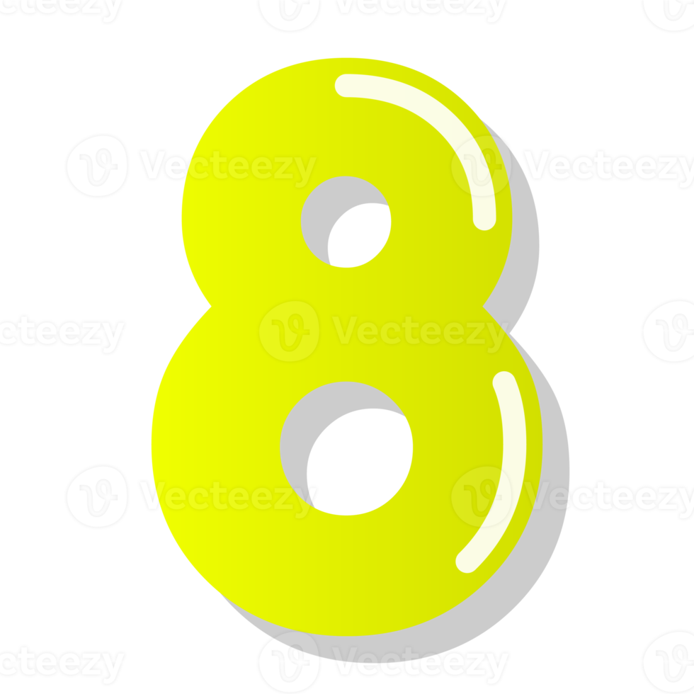 number with number 8 png