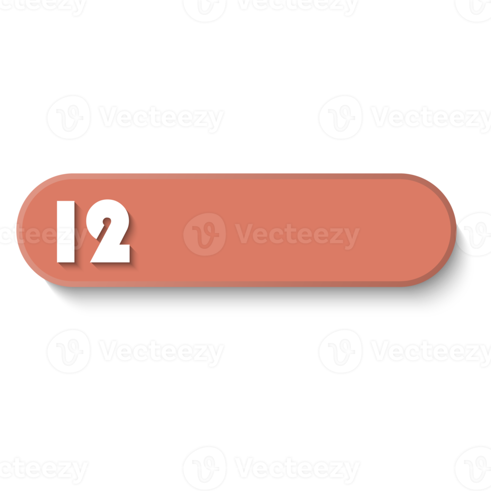 Bullet with number 12 png