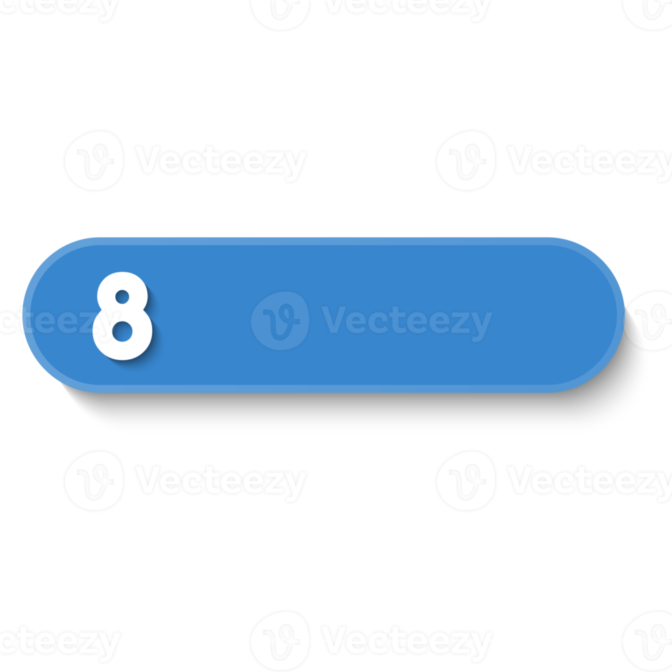 Bullet with number 8 png