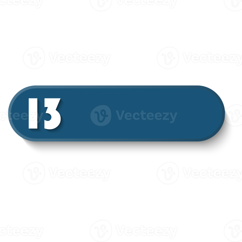 Bullet with number 13 png