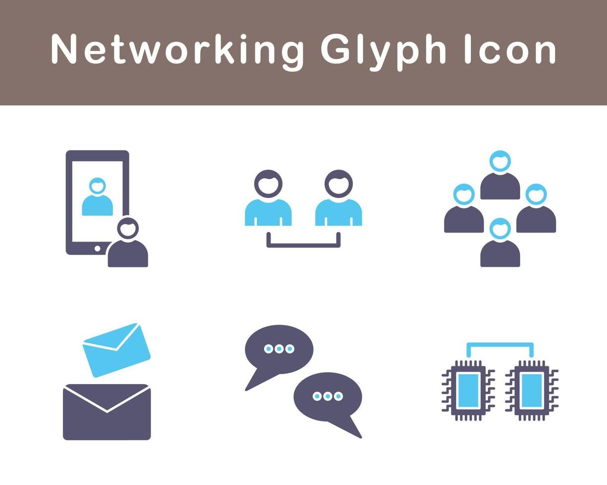 Networking Vector Icon Set