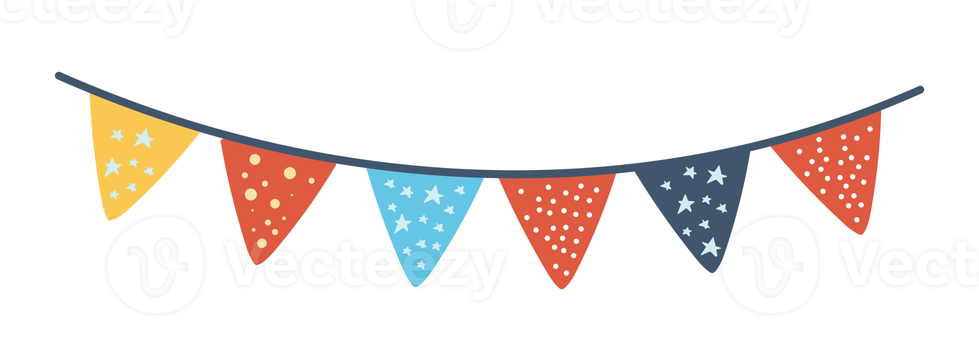 party flag isolated png