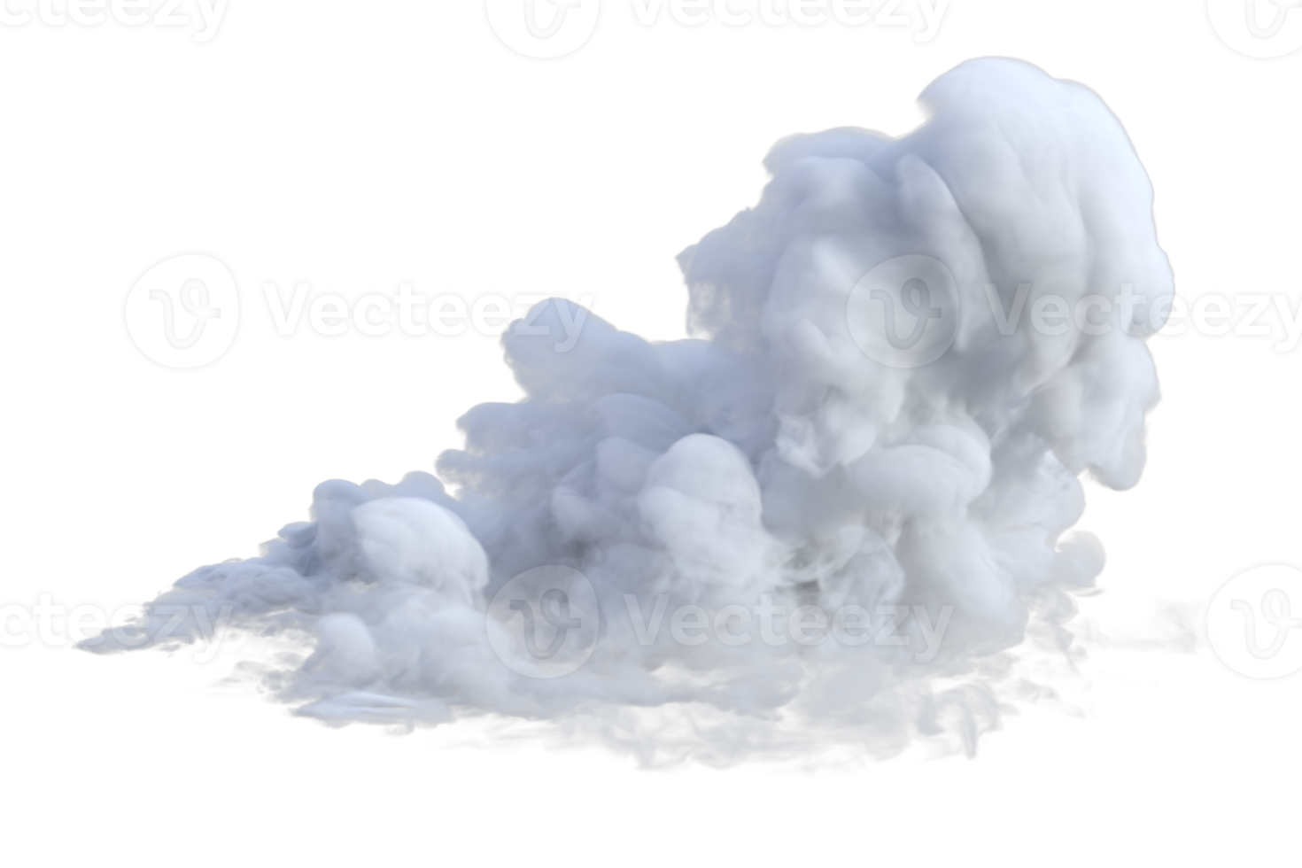 moln turbulent isolerat. 3d framställa png