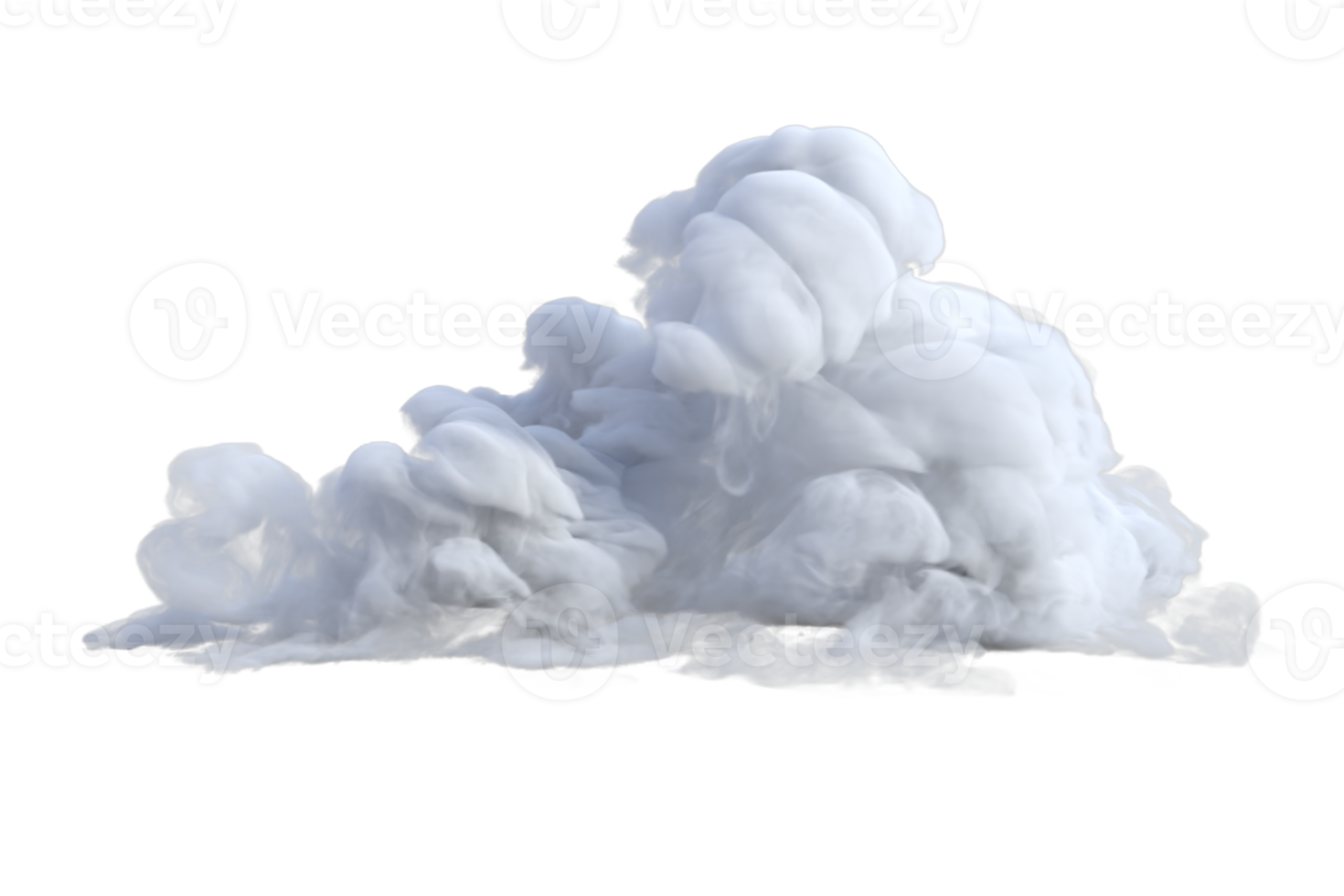 wolken turbulent geïsoleerd. 3d geven png