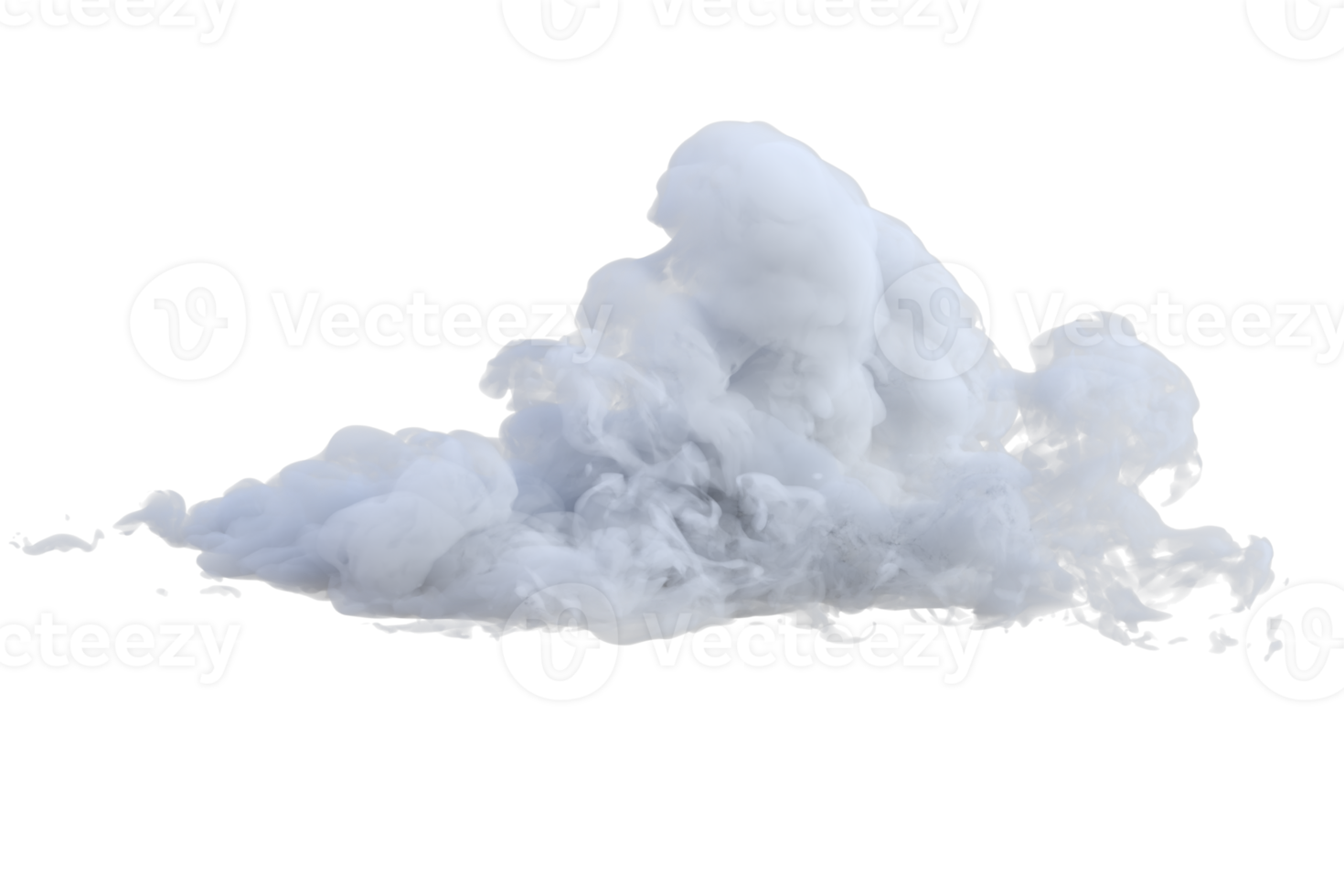 Wolken turbulent isoliert. 3d machen png