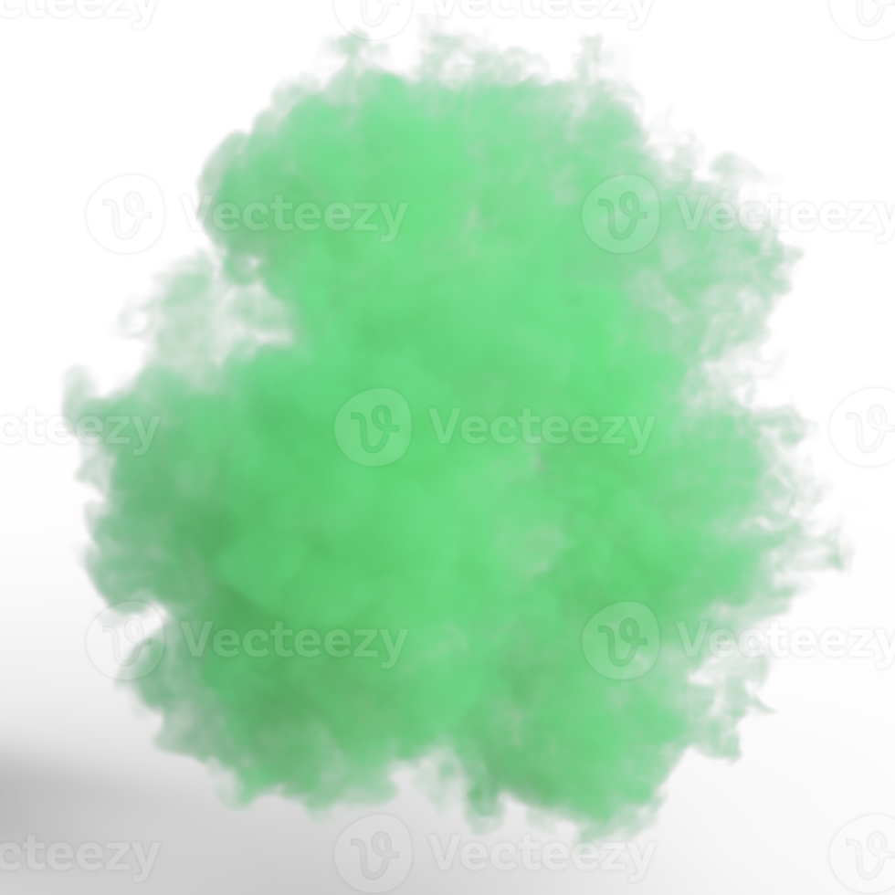 Smoke color explosion isolated. 3d render png