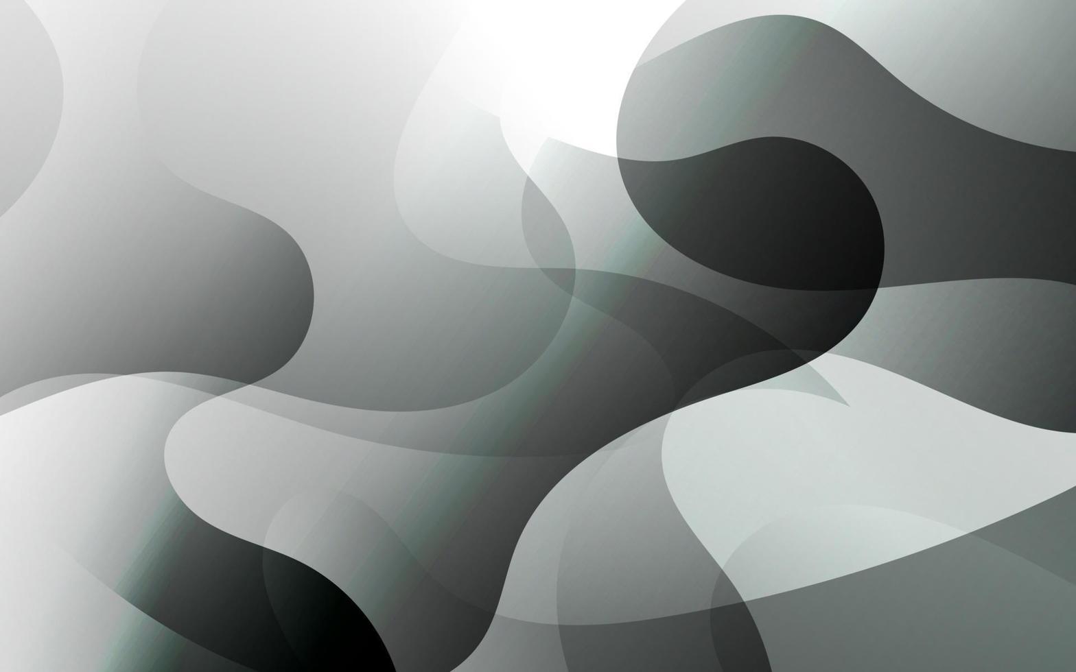 resumen negro gris líquido degradado color ondulado geométrico forma ilustración antecedentes. eps10 vector