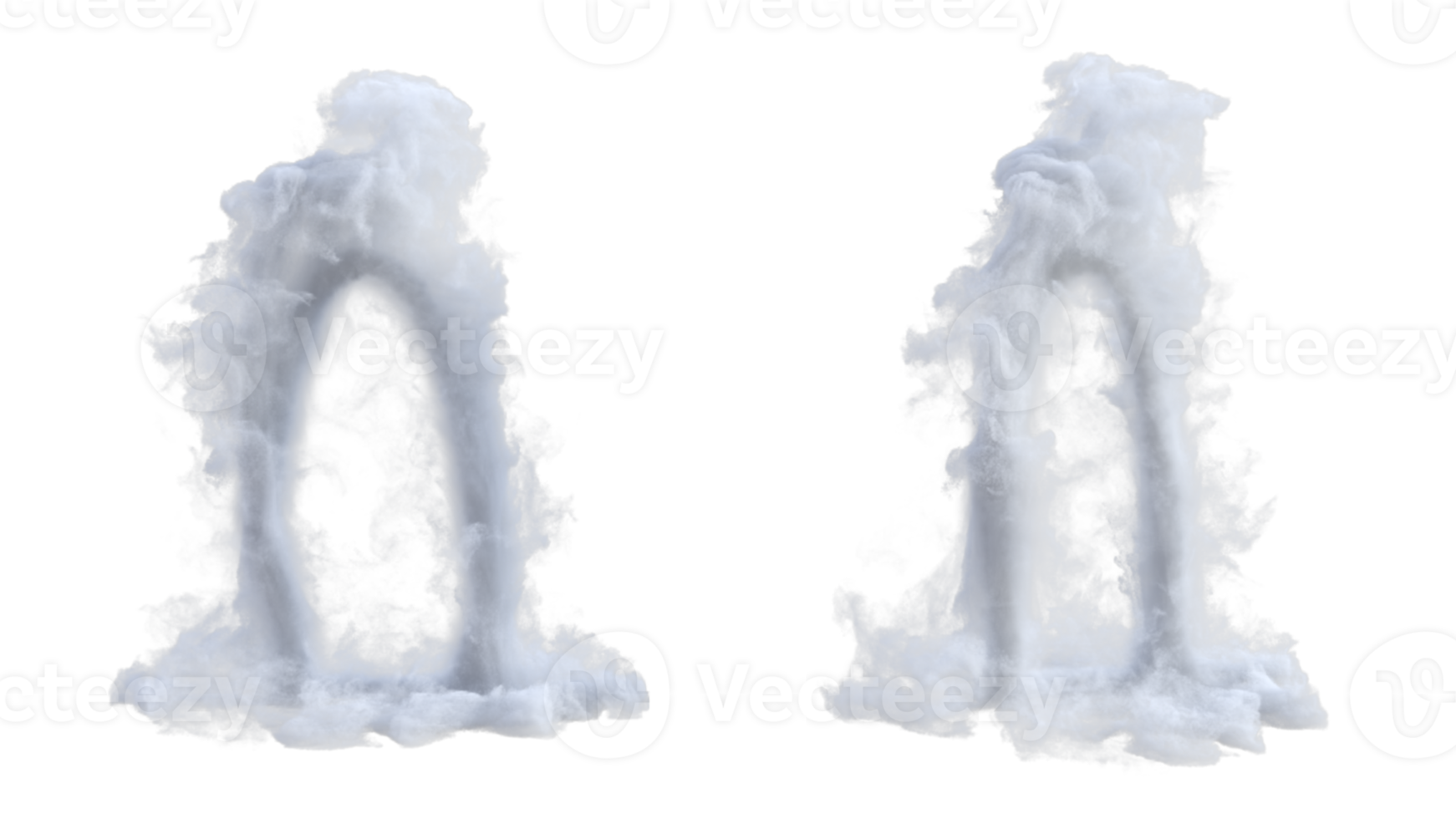 nube portale aria cerchio. 3d rendere isolato png