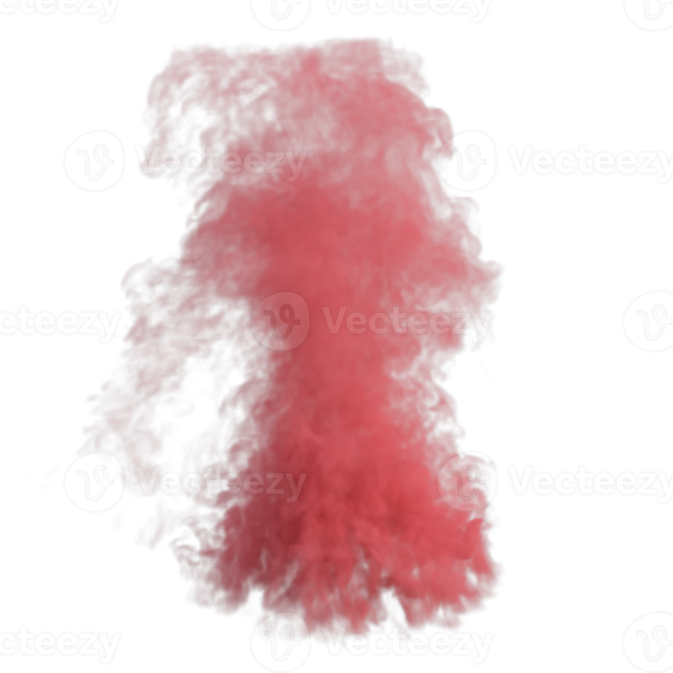 Smoke color explosion isolated. 3d render png