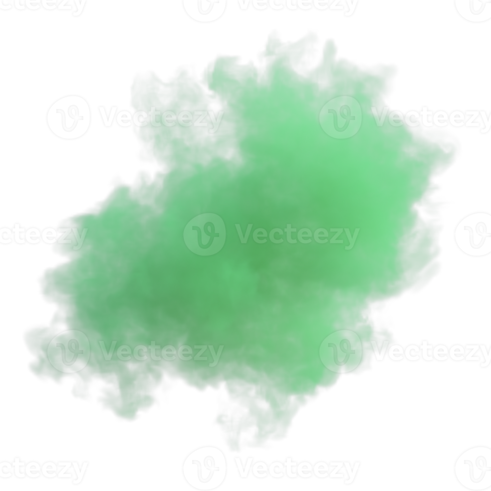 Smoke color explosion isolated. 3d render png