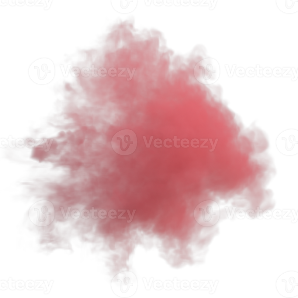 Smoke color explosion isolated. 3d render png