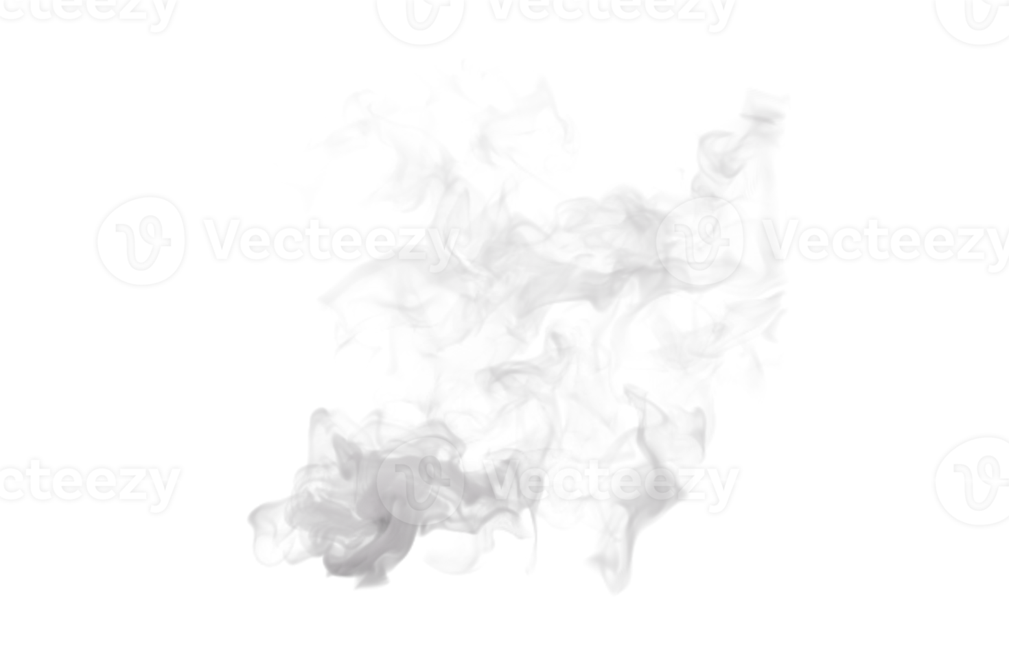 Steam and Smoke isolated. 3d render png