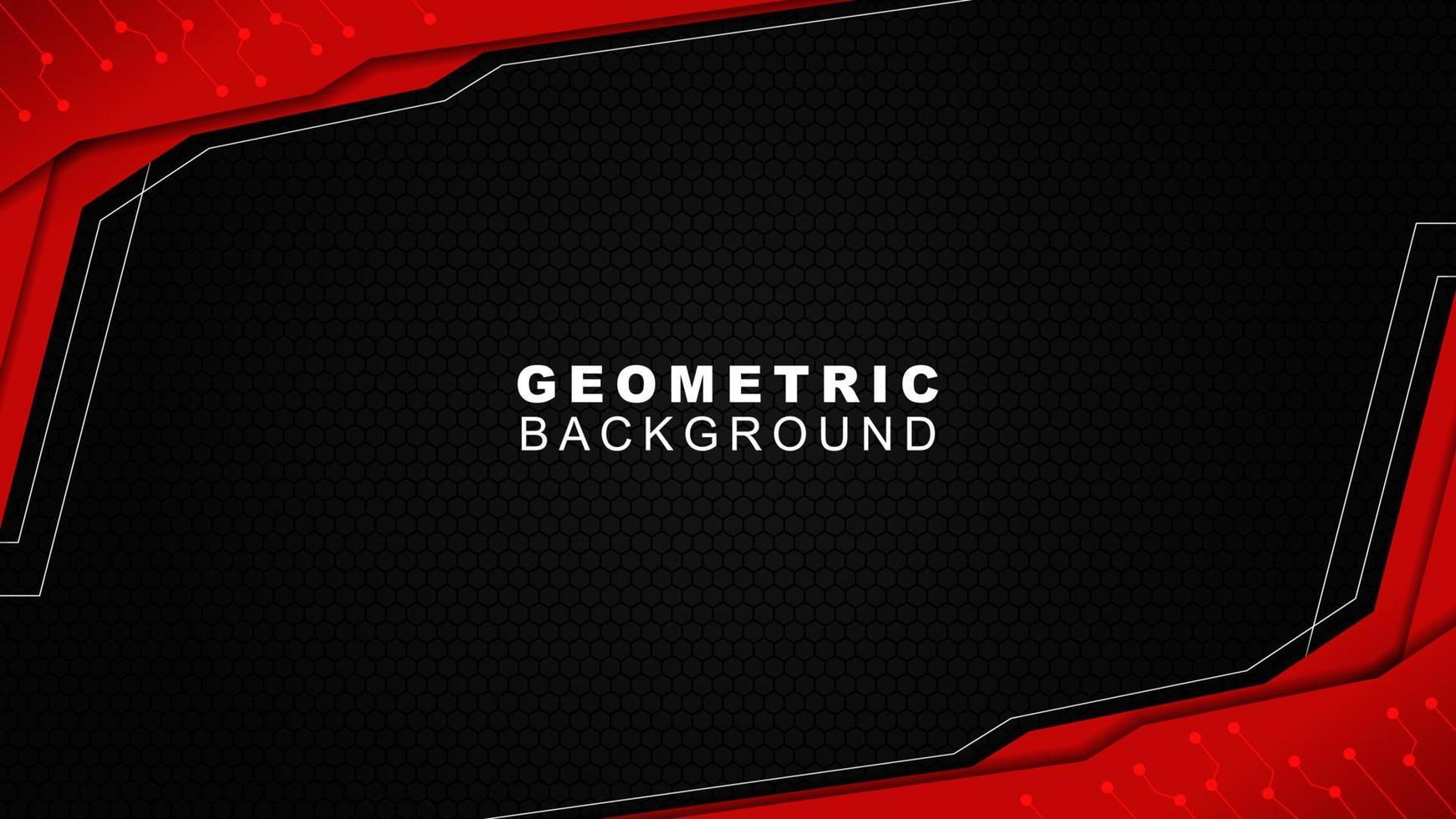 Abstract white, Dark red Futuristic Gaming Background,dark Red geometric background for banner or Offline stream,gaming background template vector