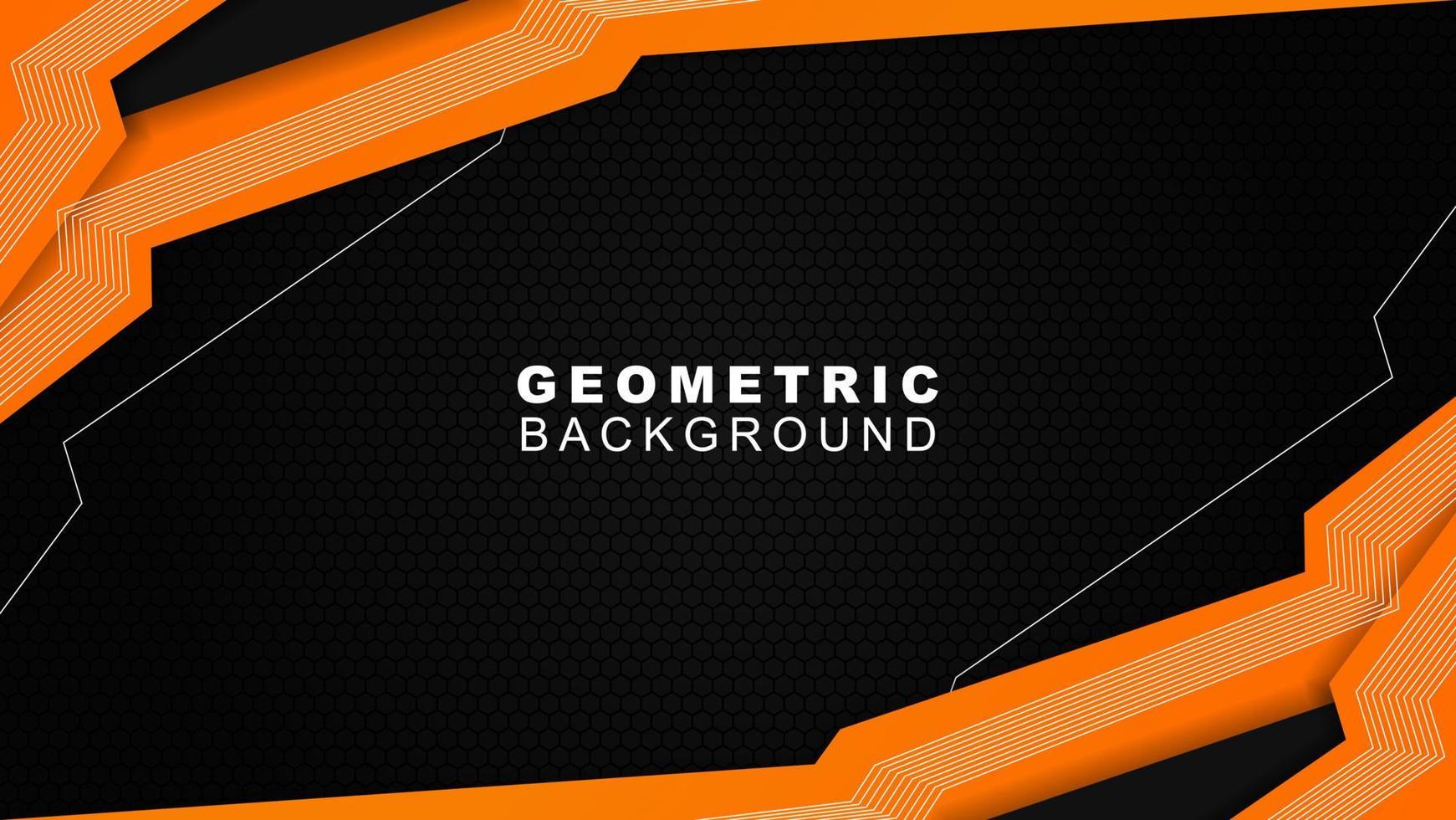 Abstract white, Dark orange Futuristic Gaming Background,dark orange geometric background for banner or Offline stream,gaming background template vector