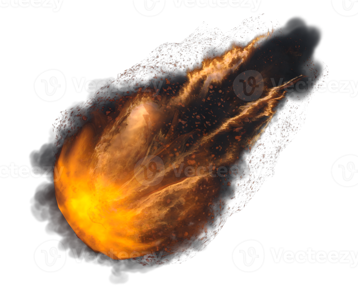 brand boll effekt isolerat. 3d framställa png