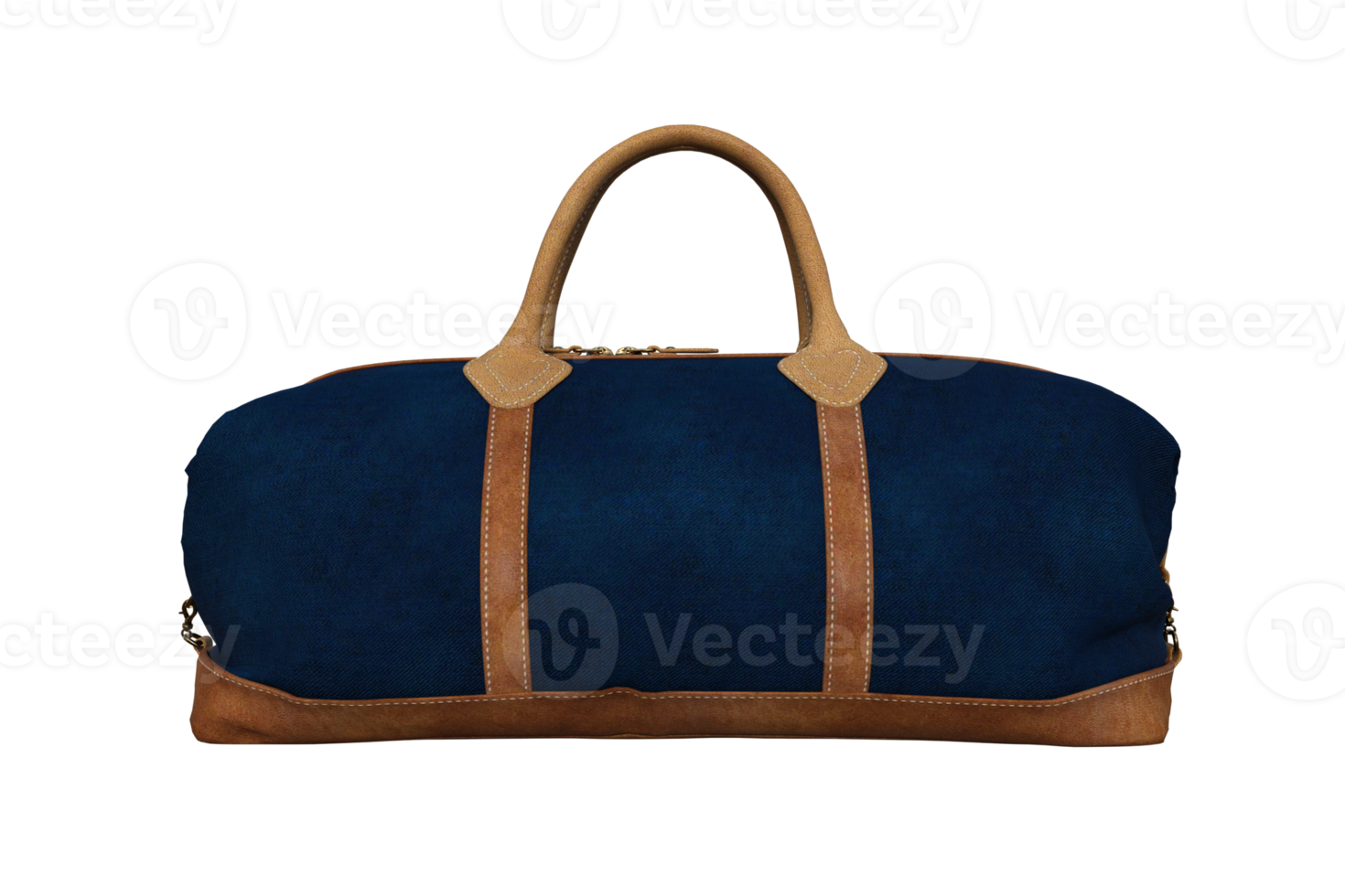 Classic luggage isolated. 3d render png