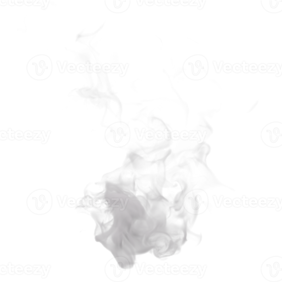 Steam and Smoke isolated. 3d render png