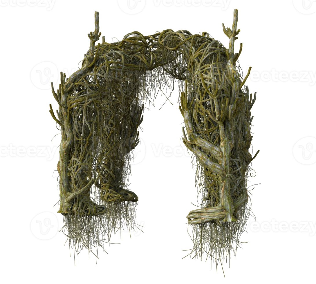 Spooky tree isolated, 3d render png