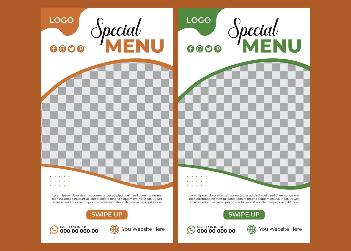 Food Instagram Story vector
