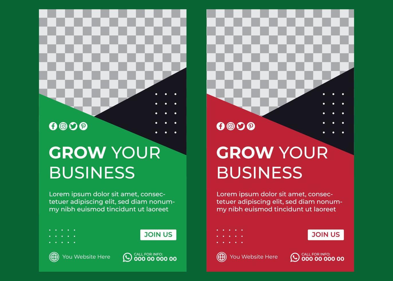Instagram And Facebook Corporate Stories vector