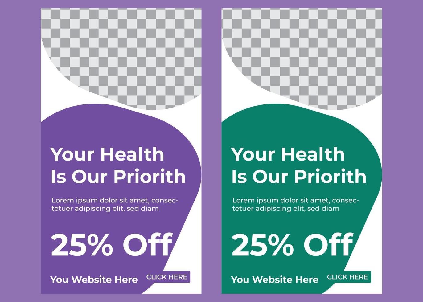 Instagram Medical Healthcare Stories vector