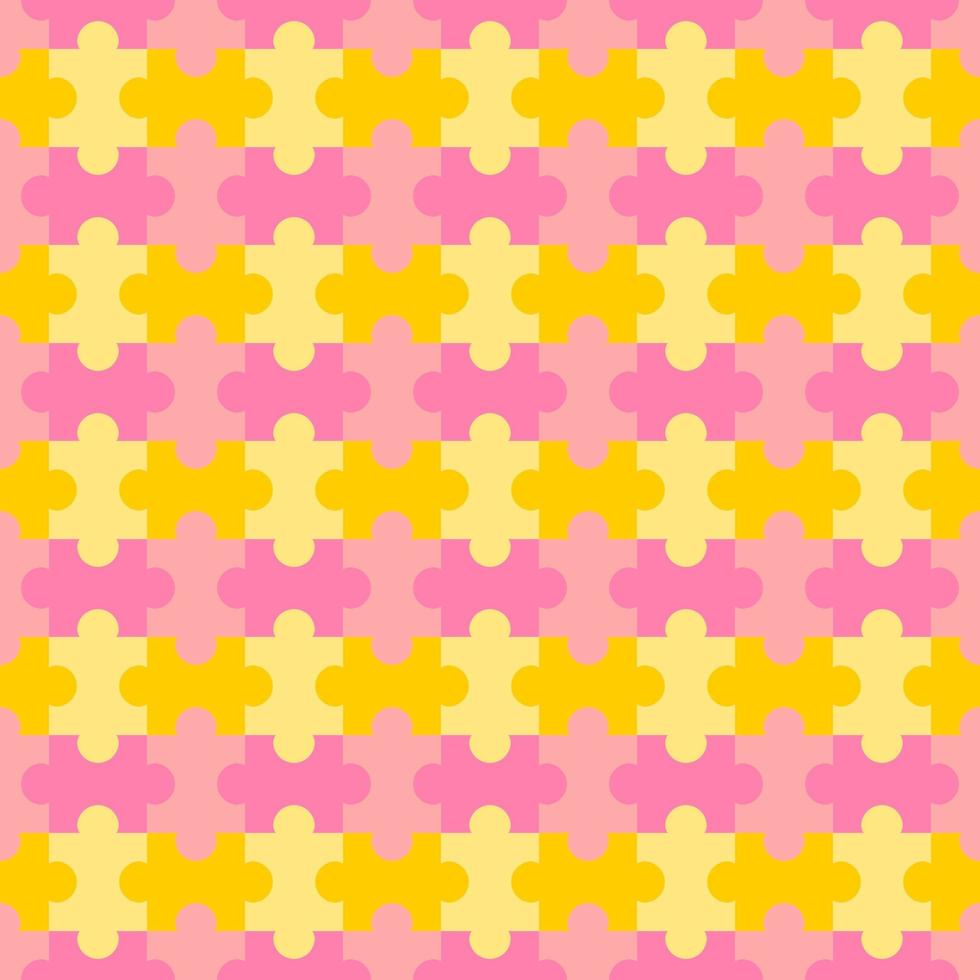 seamless pattern  background with puzzles vector