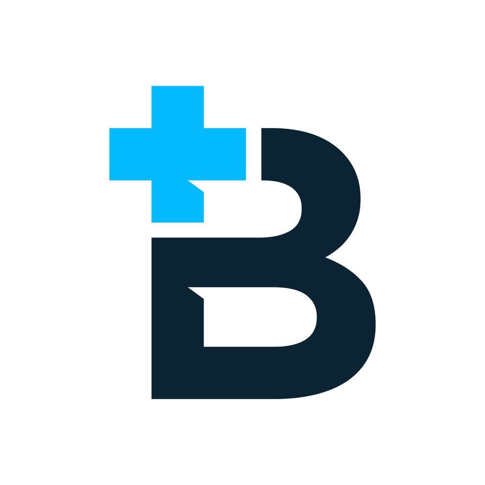 Initial B Plus Logo vector