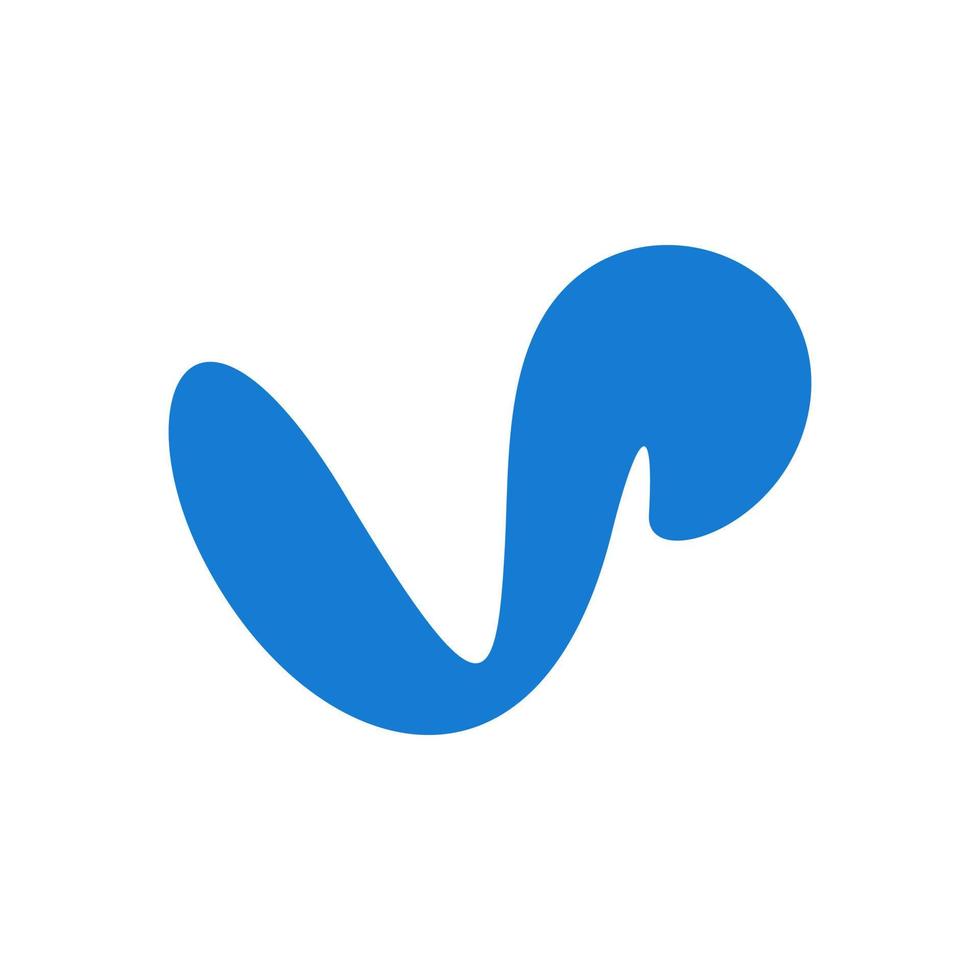 Unique Initial U or V Logo vector