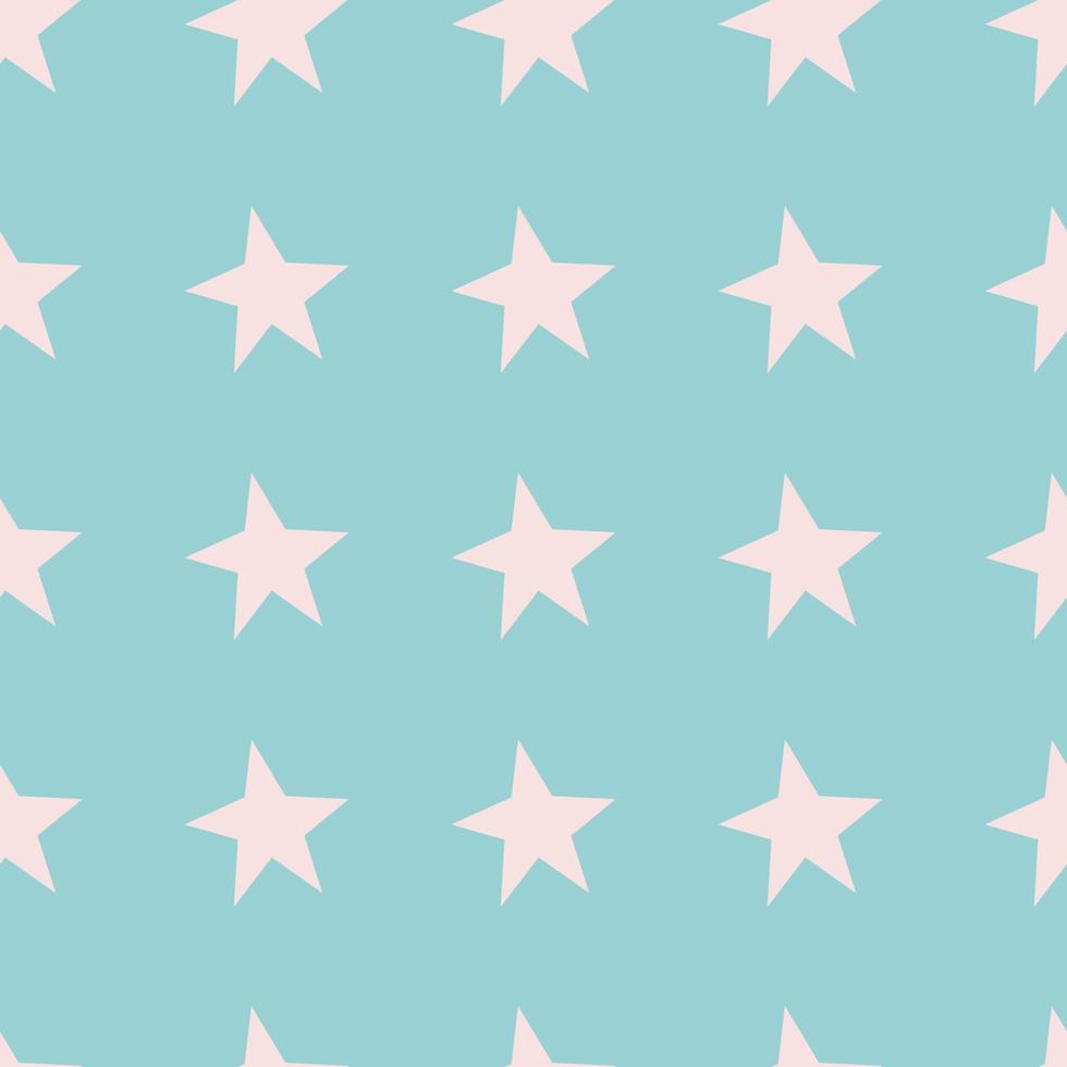 Vector seamless pattern with stars in candy pastel colors. Paper or textile print, wallpaper, background