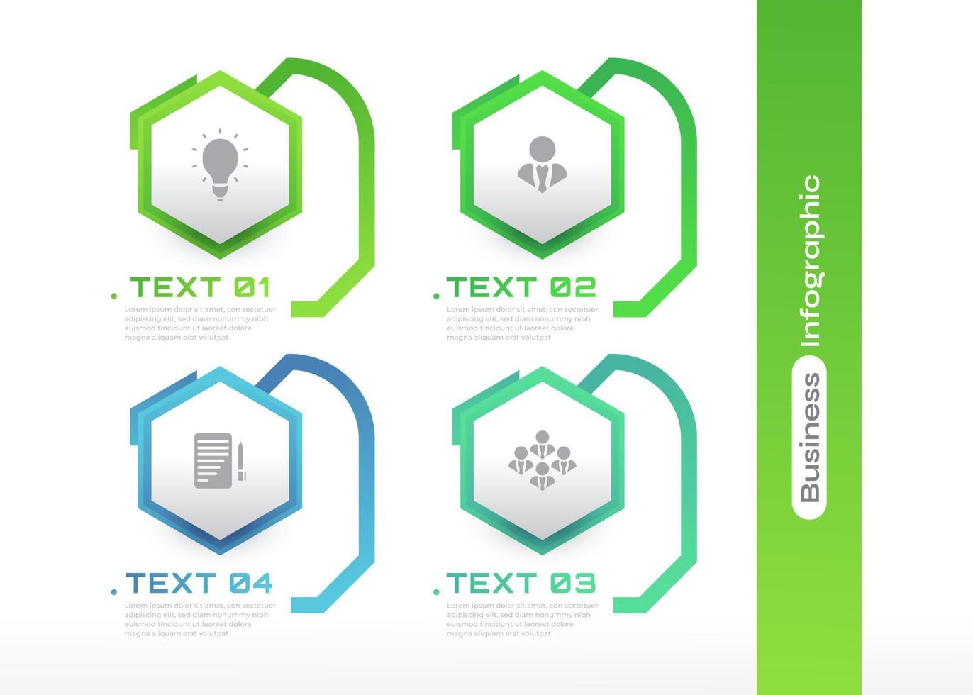 negocio infografía diseño modelo con 4 4 opciones o pasos. lata ser usado para presentación, flujo de trabajo disposición, diagrama, o anual reporte vector