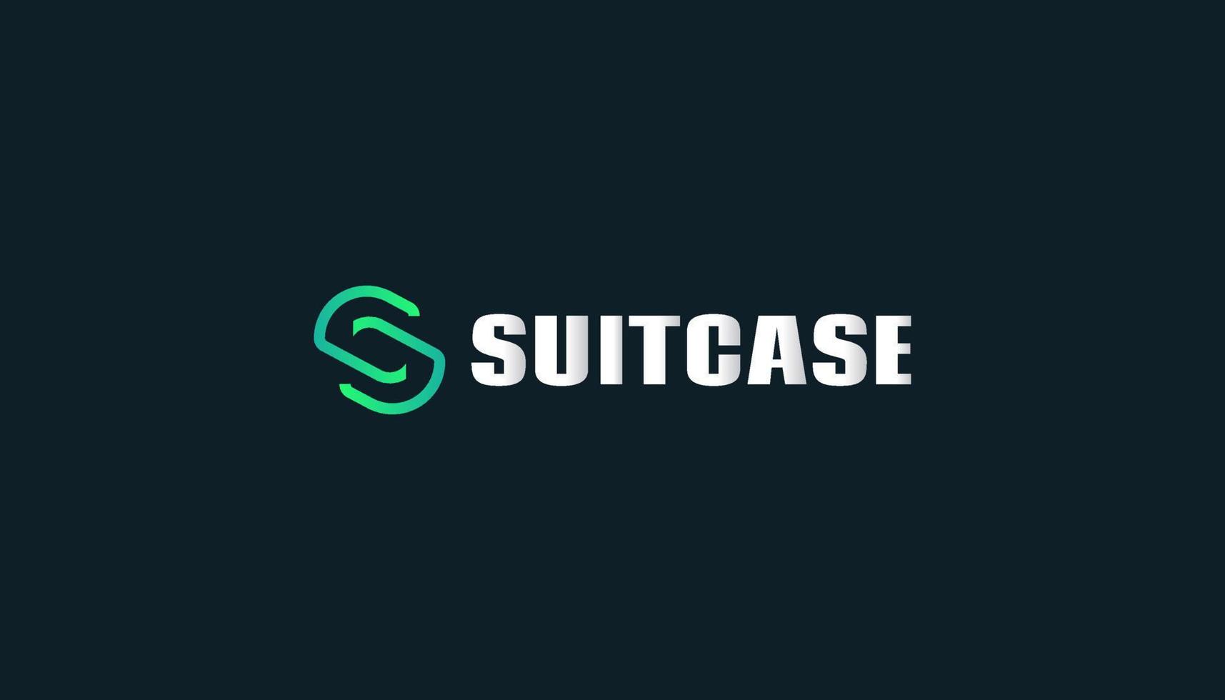 Simple and Modern Letter S Logo Design with Minimalist Line Style in Green Gradient Concept. For Business and Technology Company Logo vector