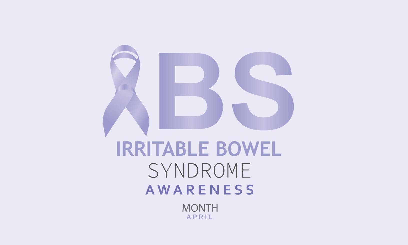 Irritable Bowel syndrome  awareness month. Template for background, banner, card, poster vector
