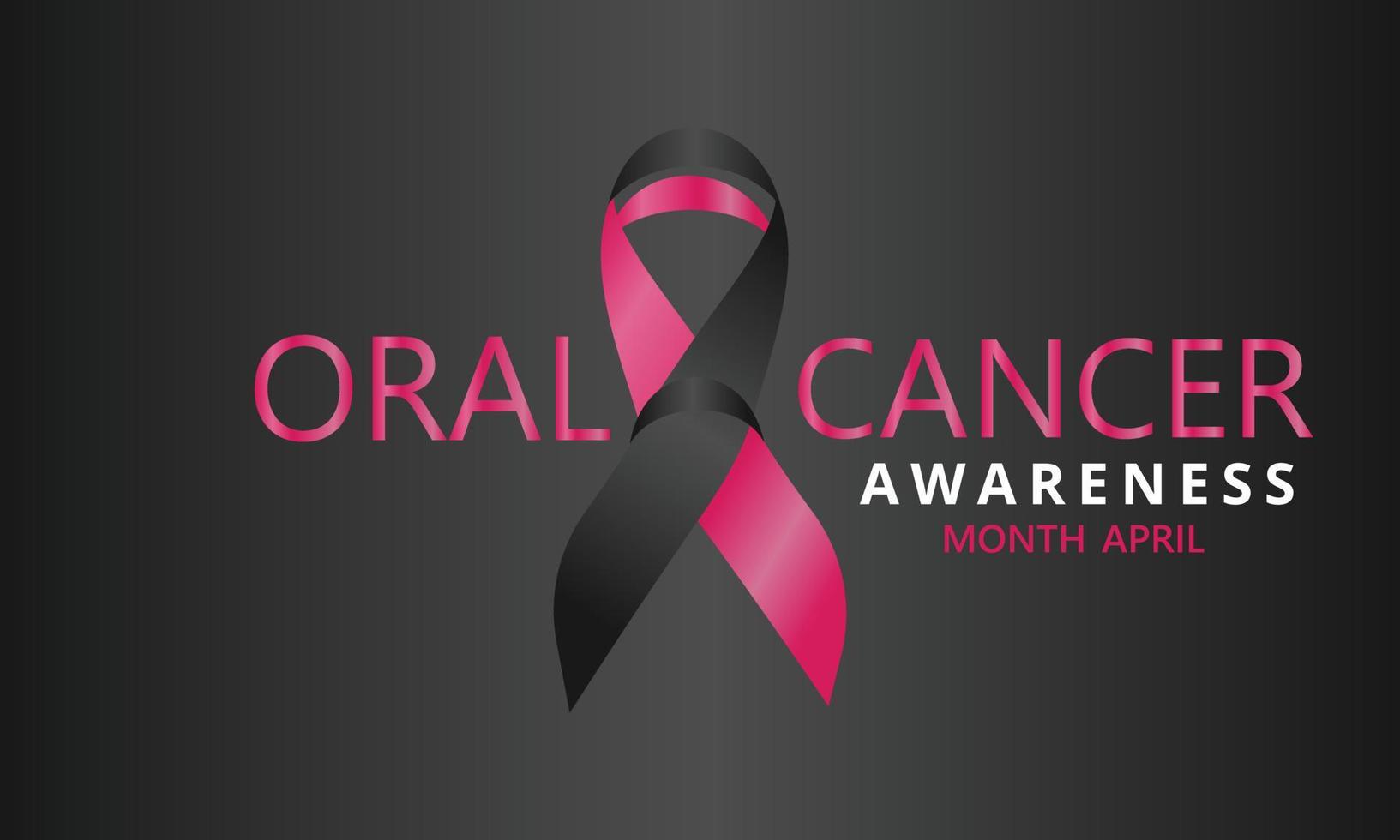 oral cáncer conciencia mes. modelo para fondo, bandera, tarjeta, póster vector