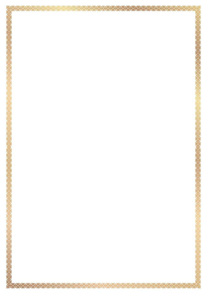 Golden ornamental frame vector