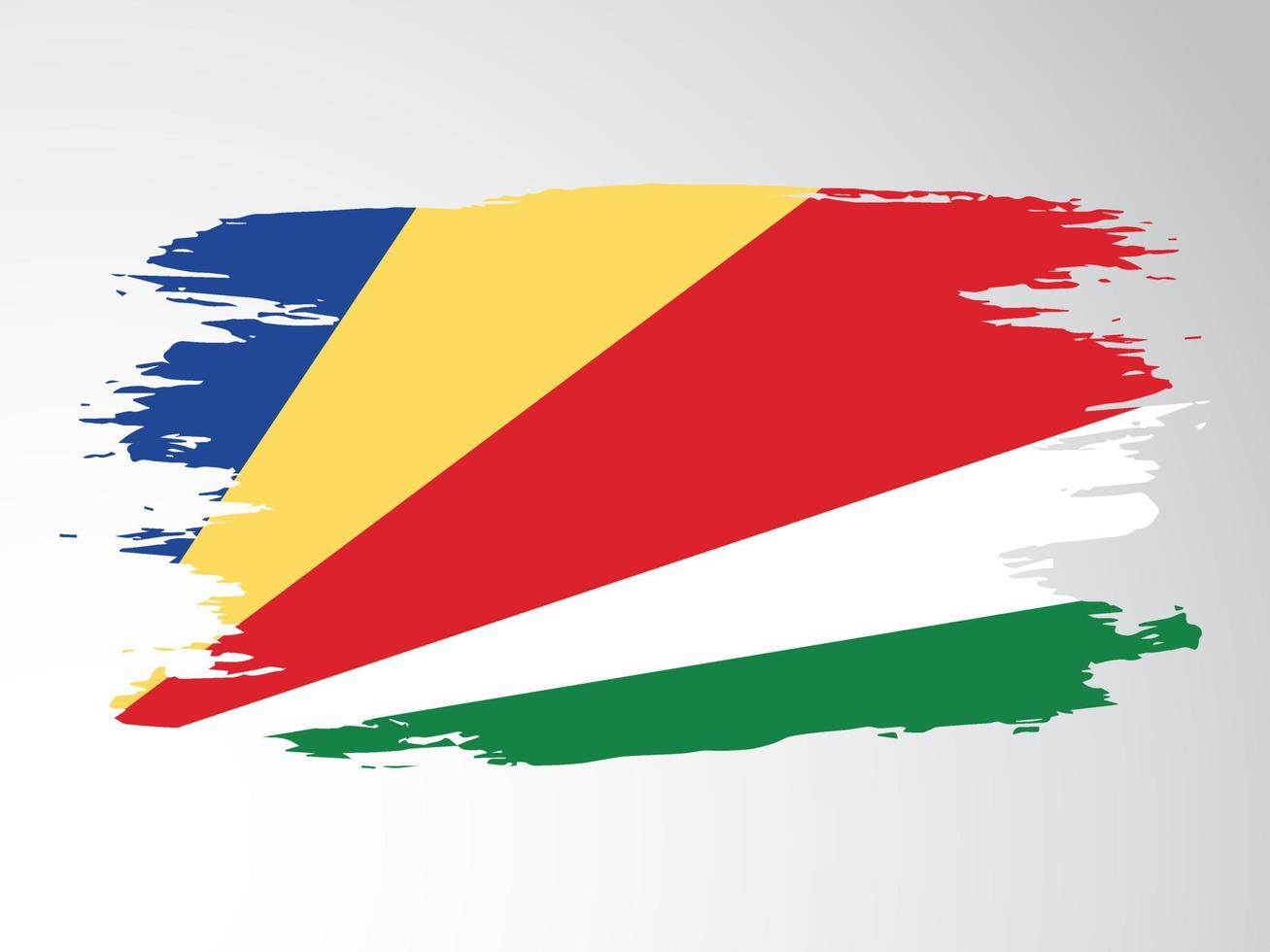 Brush vector flag of Seychelles