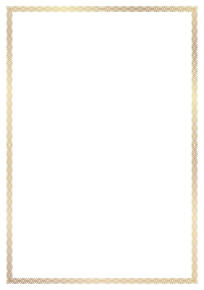 Golden beautiful frame vector