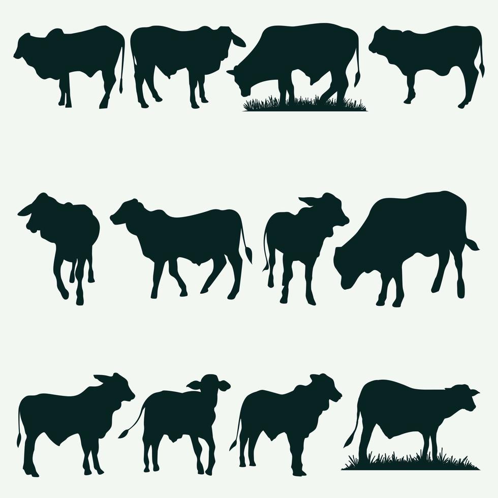 Cow Silhouette Illustration vector