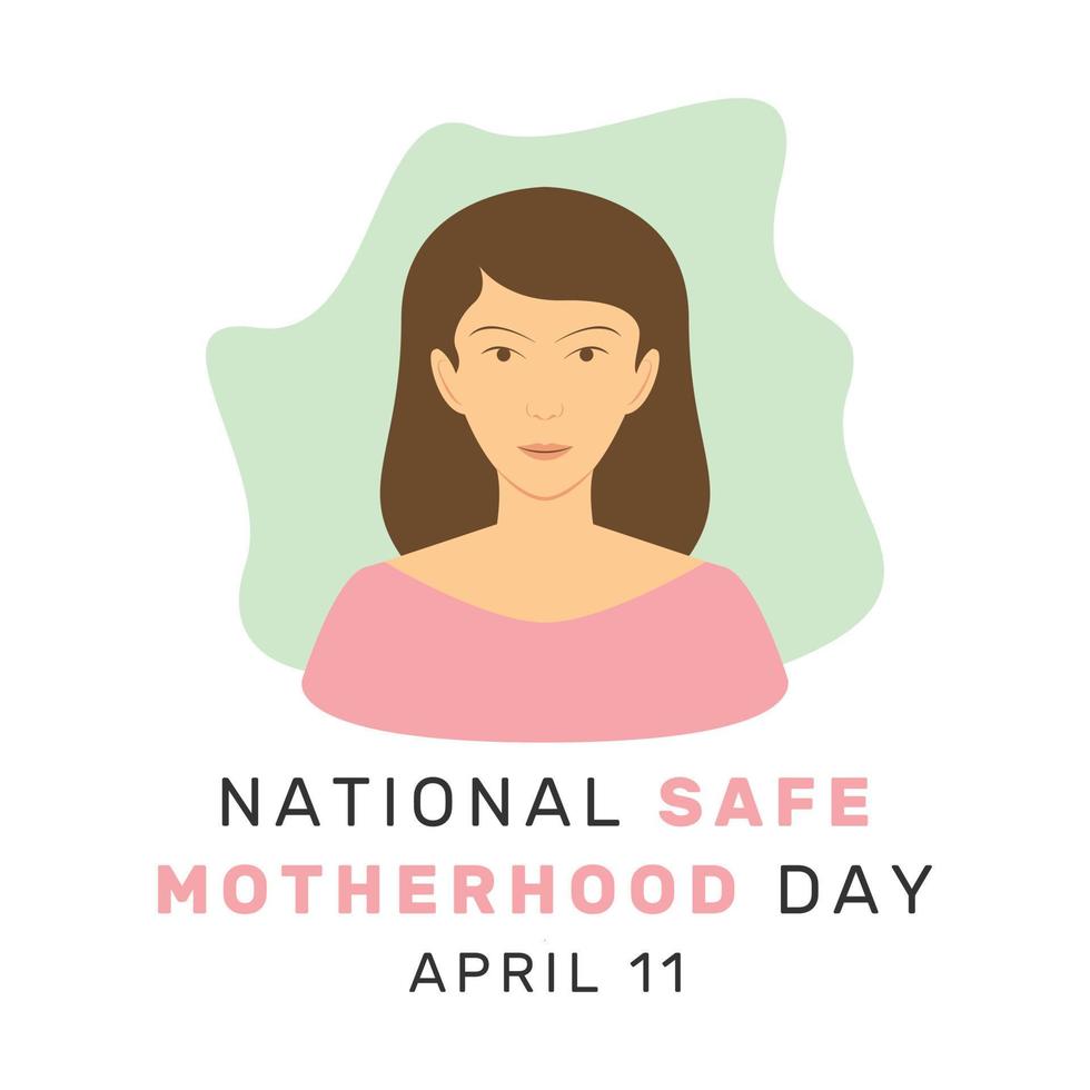 Vector illustration of National Motherhood day in flat cartoon style