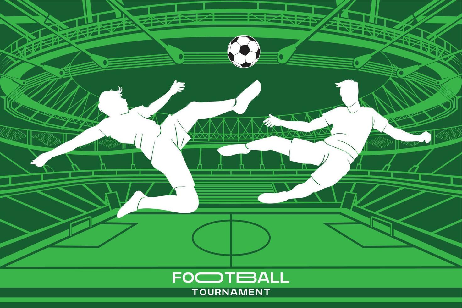 Football Background for banner, soccer championship vector