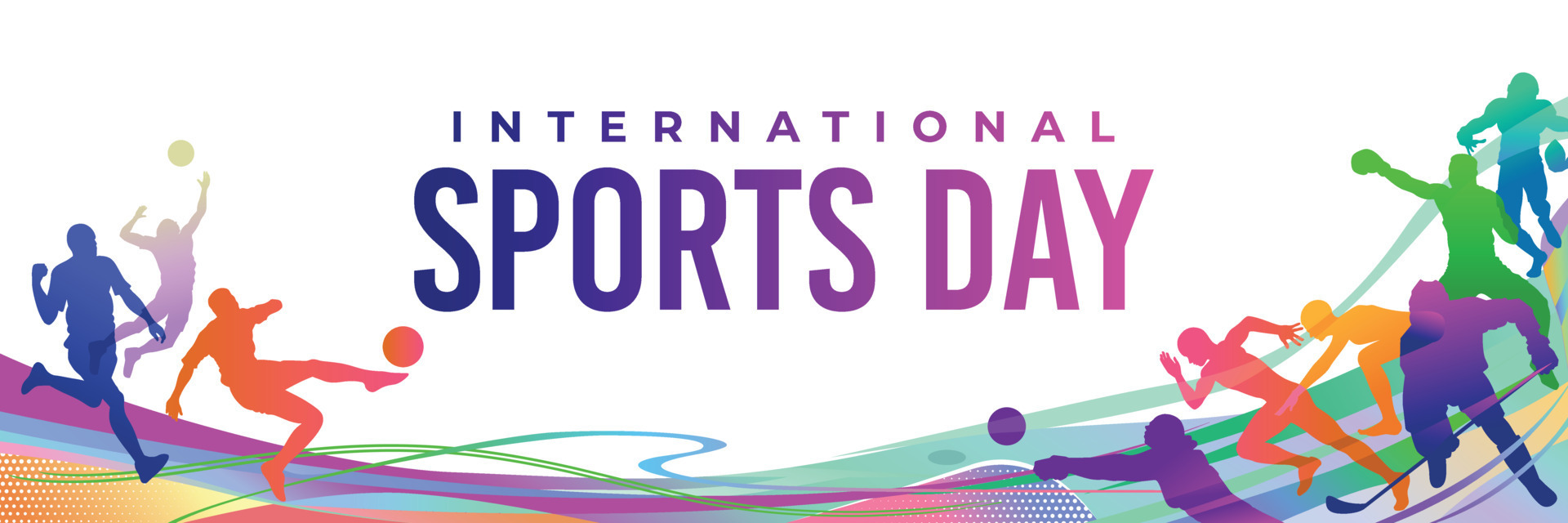 Sports Background Vector. International Sports Day Illustration