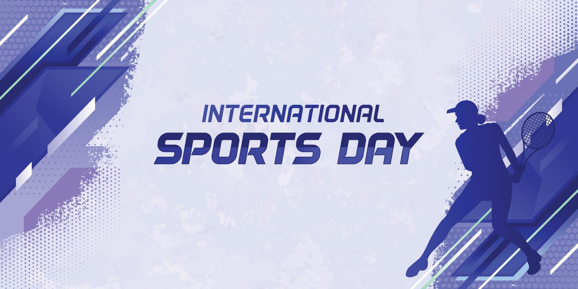 Sports Background Vector. International Sports Day Illustration