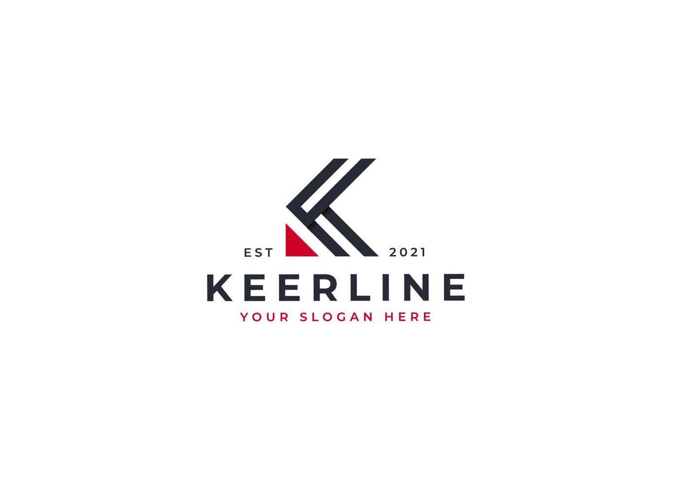 Creative letter k monogram elegant logo design concept. Initial symbol for corporate business identity. Alphabet vector element