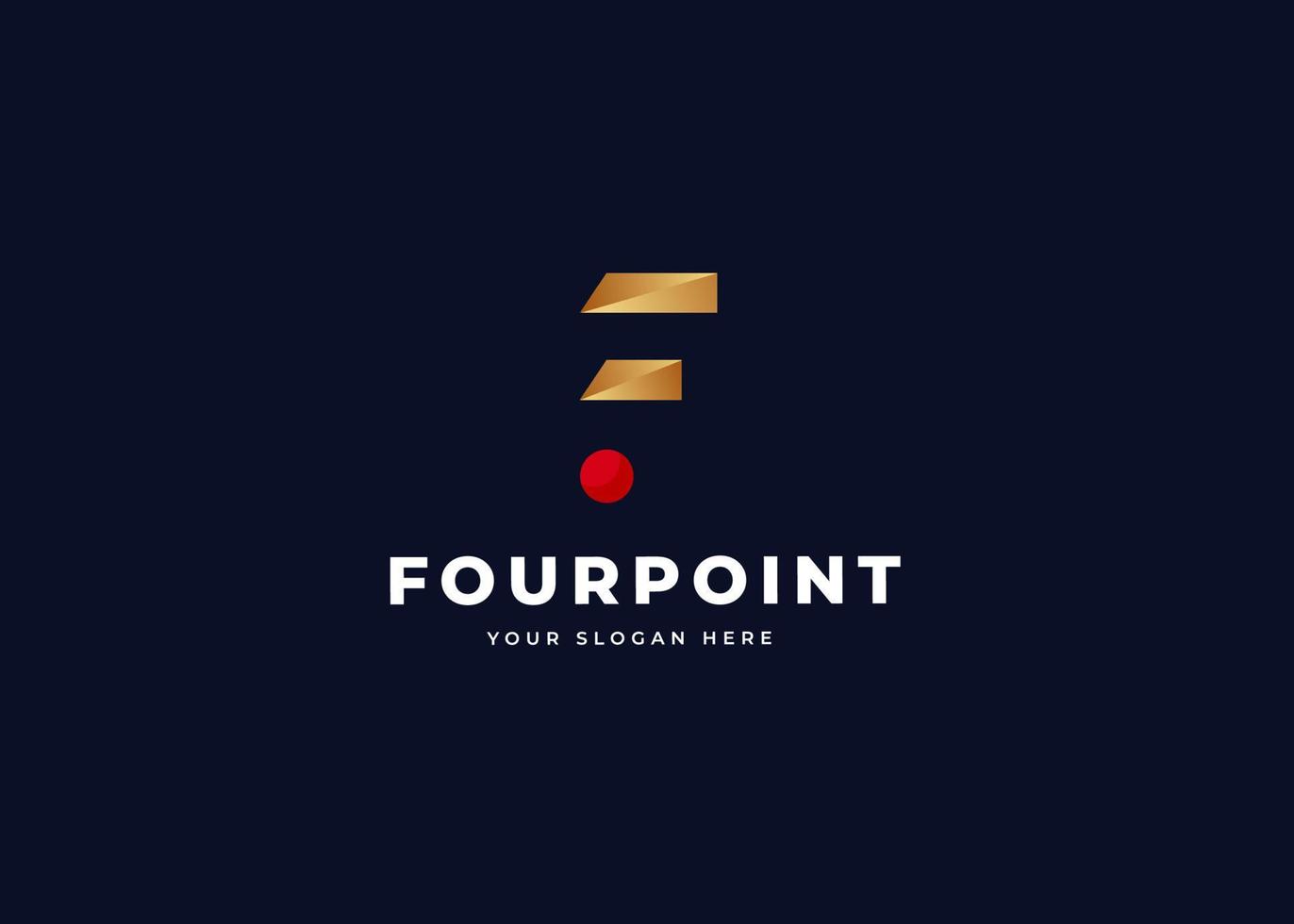 Creative letter F luxury golden logo design concept. Initial symbol for corporate business identity. Alphabet vector element